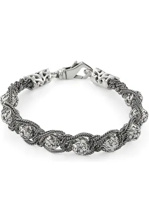 EMANUELE BICOCCHI Pulsera Arabesque Shamballa en plata