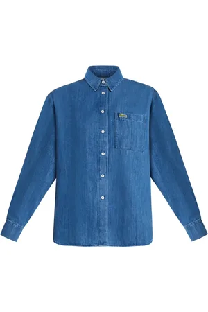 Lacoste Camisa vaquera con aplique del logo