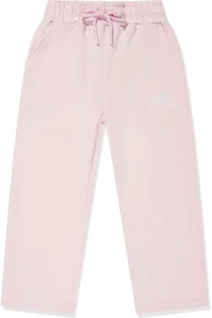 Msgm Pantalones de chándal con logo bordado