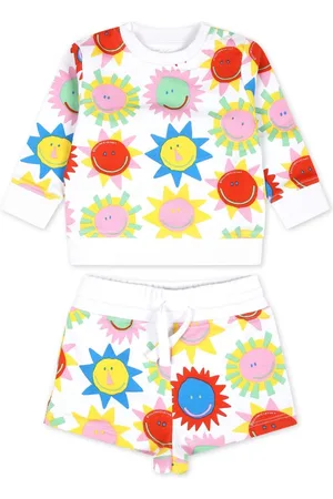 Stella McCartney Conjunto con logo estampado