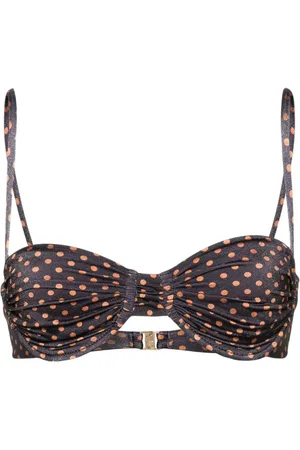 FAITHFULL THE BRAND Top de bikini Stefania con motivo de lunares