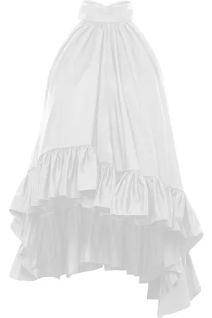 Azeeza Blusa Plath con volantes