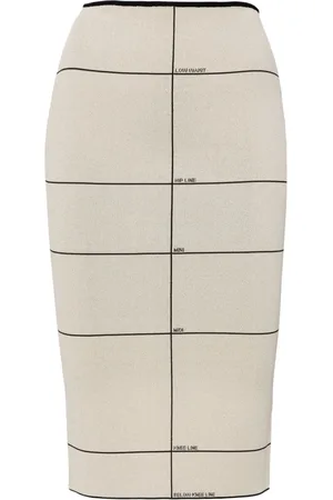Vetements Falda con cintura alta