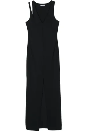 Patrizia Pepe Vestido largo Essential con abertura