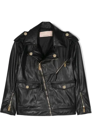 Elisabetta Franchi Chaqueta biker con cremallera