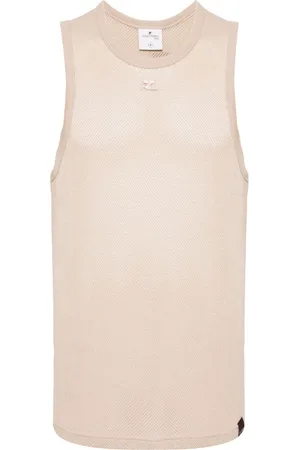 Courrèges Top con logo bordado