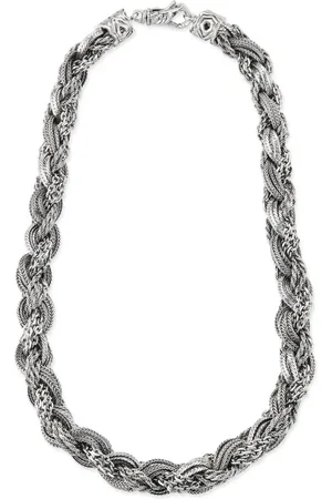 EMANUELE BICOCCHI Collar de cadena en plata de ley