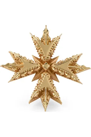 EMANUELE BICOCCHI Broche Crest bañado en oro
