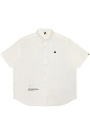 A Bathing Ape Camisa con aplique del logo