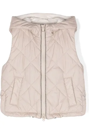 Brunello Cucinelli Chaleco acolchado con detalle Monili