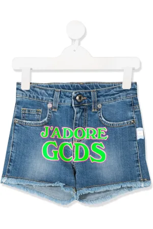 GCDS Pantalones vaqueros cortos con logo
