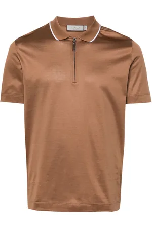 CANALI Polo con media cremallera