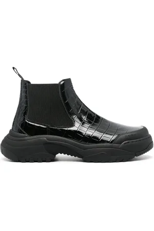 Kennel & Schmenger Botas chelsea con efecto de piel de cocodrilo