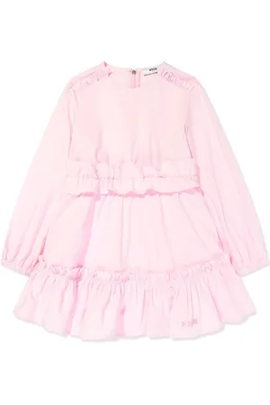 Msgm Vestido con logo bordado