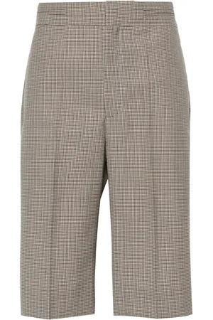 Victoria Beckham Pantalones cortos de vestir con motivo pied de poule