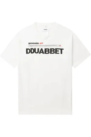 DOUBLET Camiseta con texto estampado