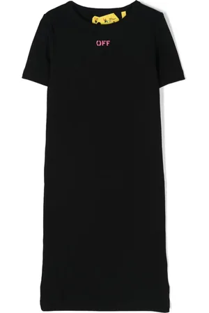 OFF-WHITE Vestido midi con logo estampado