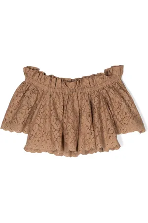 Twin-Set Blusa con encaje Chantilly