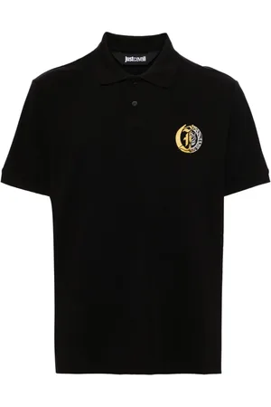Roberto Cavalli Polo de piqué con logo estampado
