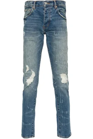 Purple Brand Vaqueros P001 slim con efecto envejecido