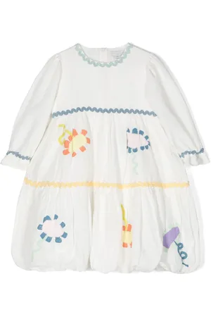 Stella McCartney Vestido con bordado floral