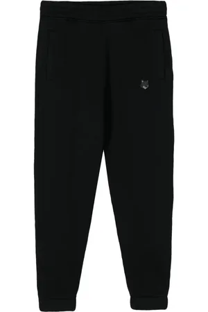 Maison Kitsuné Pantalones de chándal con logo bordado