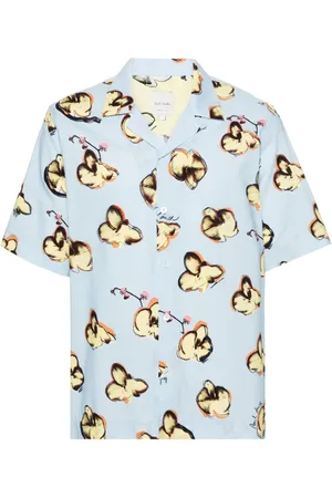 Paul Smith Camisa con estampado mixto y manga corta