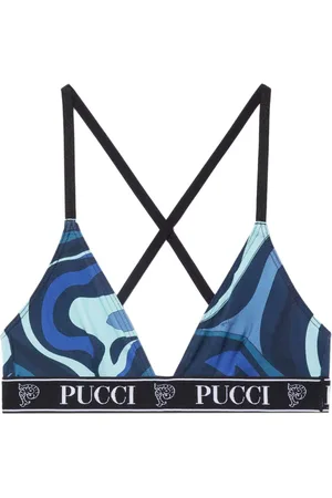 Puccini Set de tres sujetadores con logo estampado