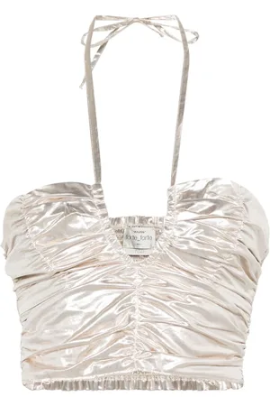 FORTE FORTE Blusa fruncida con cuello halter