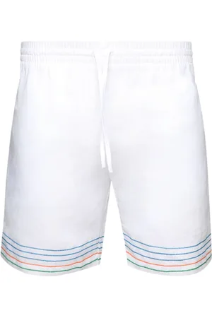 Casablanca Bermudas con rayas bordadas