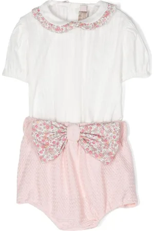 LA STUPENDERIA Set con pantalones cortos con lazo oversize