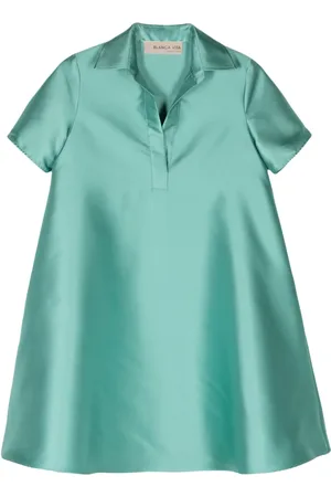 BLANCA Vestido camisero acampanado