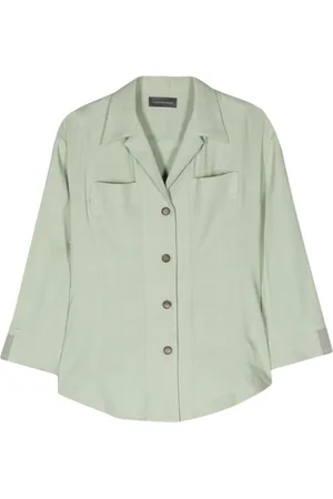 LORENA ANTONIAZZI Camisa con cuello cubano