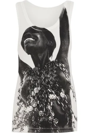 Paco rabanne Top con estampado fotográfico de x Jean Clemmer