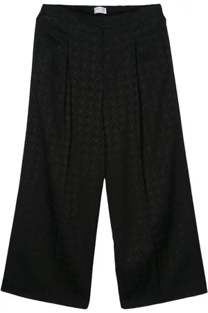 Marine Serre Pantalones Moon Diamant en jacquard