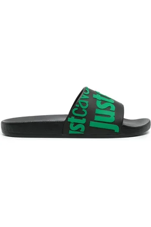 Roberto Cavalli Sandalias con logo en relieve