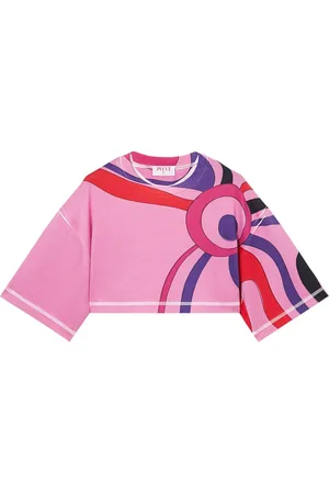 Puccini Top corto con estampado Marmo