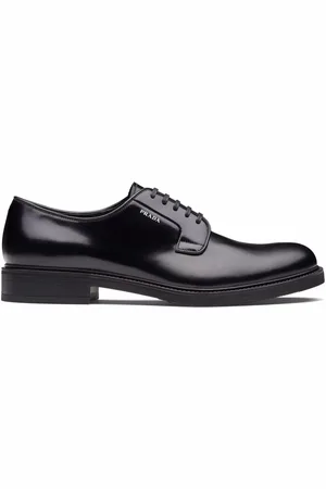 Prada Zapatos derby con efecto cepillado