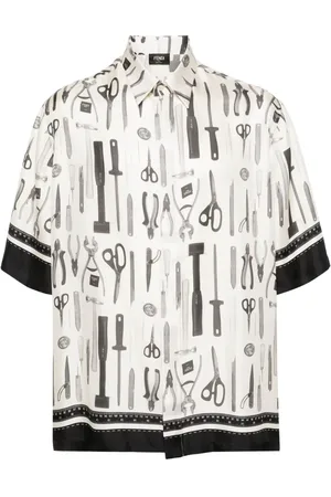Fendi Camisa con estampado gráfico