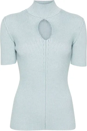 Fendi Top de punto con aberturas