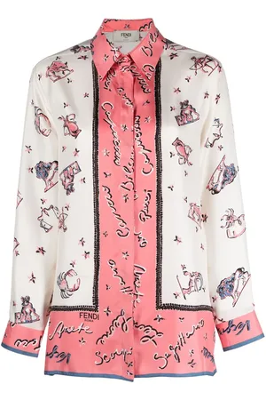 Fendi Camisa con logo estampado