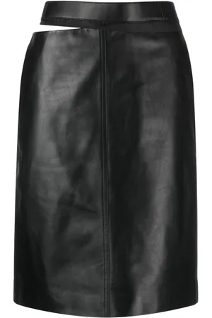 Fendi Falda con logo en la cinturilla