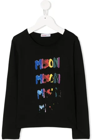 Missoni Camiseta con estampado del logo envejecido