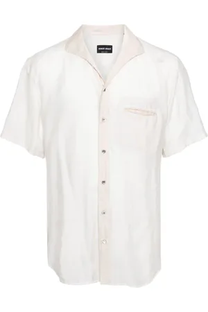 Giorgio Armani Camisa con botones y solapa de esmoquin