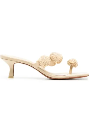 Cult Gaia Sandalias Sarina con aplique de rafia