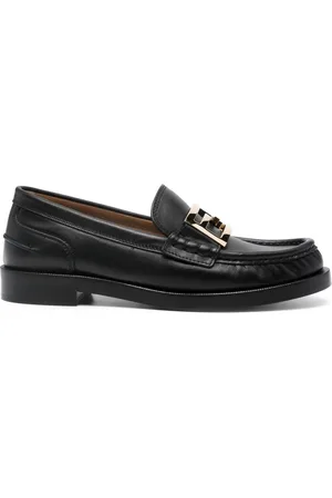 Fendi Mocasines con placa y logo FF