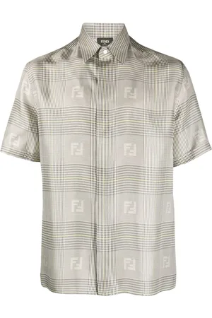 Fendi Camisa a cuadros príncipe de Gales