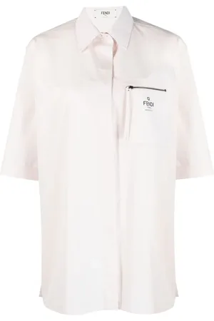 Fendi Camisa con logo estampado