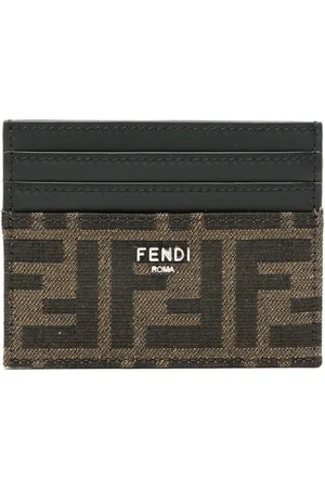 Fendi Tarjetero con motivo FF en jacquard