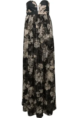 Max Mara Vestido largo con motivo floral
